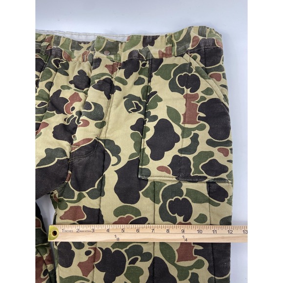 Black Sheep Pants Mens XLarge Brown Duck Camo Insulated Quilted Hunting - Picture 6 of 10